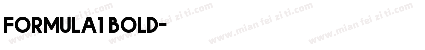 formula1 bold字体转换